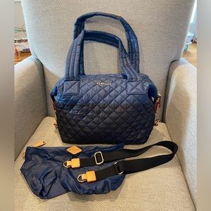 MZ Wallace Medium Sutton in Navy/Black color block